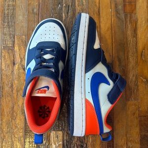 Nike Court Borough Low Sneakers Recraft - Blue & Orange (Size 1Y)
